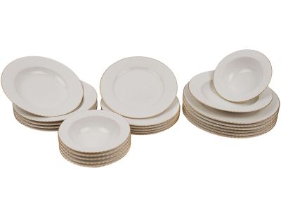 Service de table en porcelaine Valérie 24 pièces (Modèle 2)