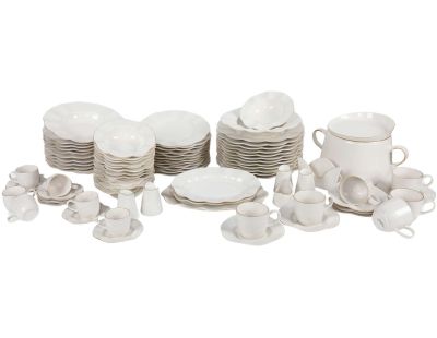 Service de table en porcelaine Valerie 82 pièces