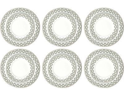 Service de table porcelaine 6 personnes Ginko