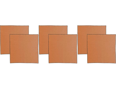 Serviette de table en coton recyclé Grace (Lot de 6) (Caramel)