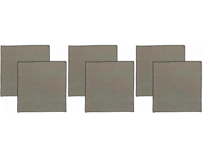 Serviette de table en coton recyclé Grace (Lot de 6) (Ombre)