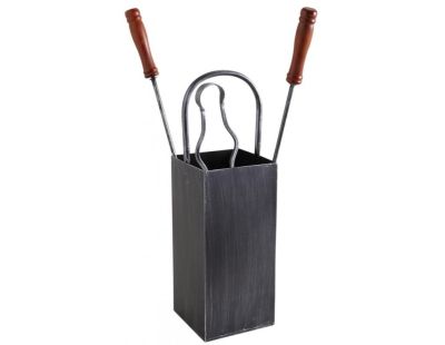 Serviteur de cheminée en fer forgé 3 accessoires