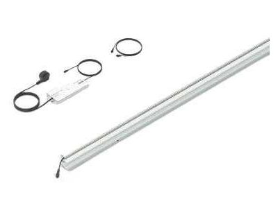 Set 1 barette lumineuse transformateur et prolongateur pour clôture composite 1.73 m (Argent)