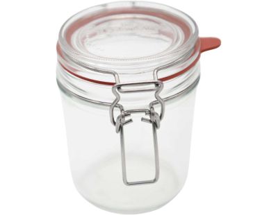 Set de 6 bocaux en verre à armature (500 ml)