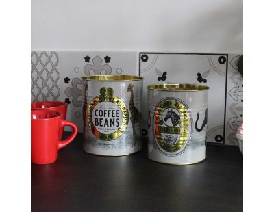 Set boites en métal Safari (Lot de 2)