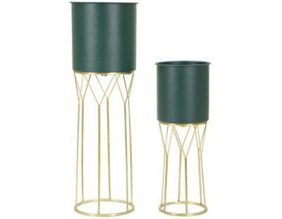 Set de 2 cache-pots en métal coloré Grent