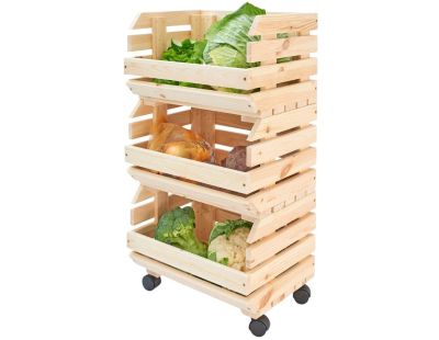 Set de 3 cagettes empliables pour légumes