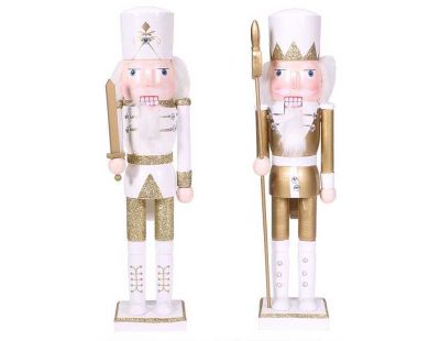 Set de 2 figurines en bois Casse noisettes 35,5 cm