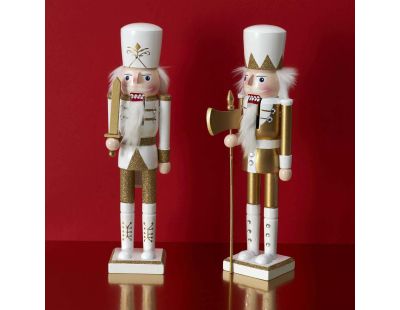 Set de 2 figurines en bois Casse noisettes 35,5 cm