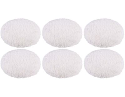 Set de 6 galettes de chaise imitation fourrure bouclée