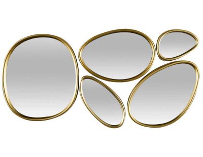 Set de 5 miroirs forme organique