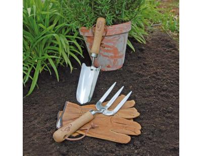 Set d'outils de jardin à main avec gants