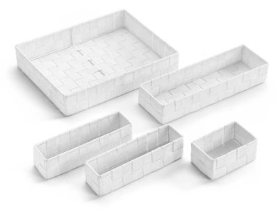 Set de 5 paniers en tissu Riga