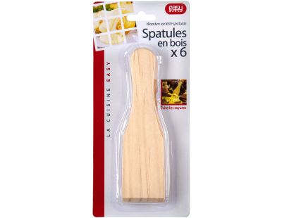 Set de 6 spatules à raclette en bois