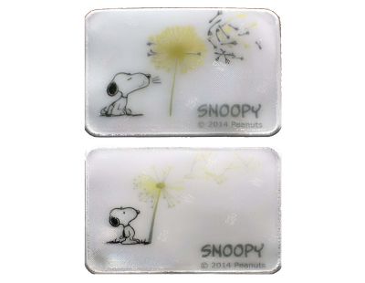 Set de 2 stickers réfléchissants Snoopy (Snoopy et Pissenlit)