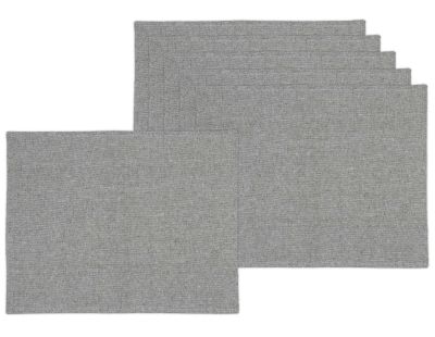 Set de table en coton Black forest 35 x 45 cm (Lot de 6) (Gris)