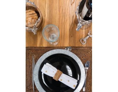 Set de table rectangulaire en rotin (Rotin antique)