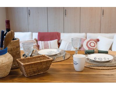 Set de table ronds en jonc naturel Zoho (Lot de 6)