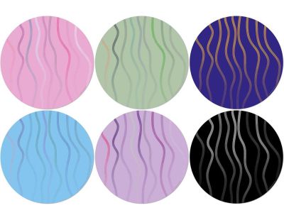 Set de table en vinyle 38 cm Ibiza (Lot de 6 sets de table motifs assortis)