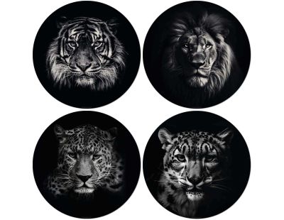 Set de table en vinyle 38 cm King & Queen (Lot de 4 sets de table motifs assortis)