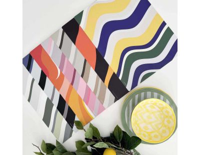 Set de table en vinyle 40 x 30 cm Wave II (Lot de 4 sets de table motifs assortis)