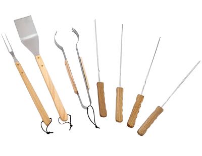 Set ustensiles à barbecue 7 pièces