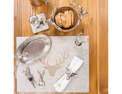 Sets de table en feutrine Cerf (lot de 6)