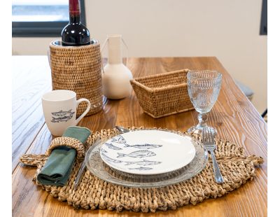 Sets de table en jonc de mer- Feuilles (Lot de4)
