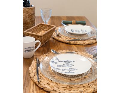Sets de table ronds en jacinthe