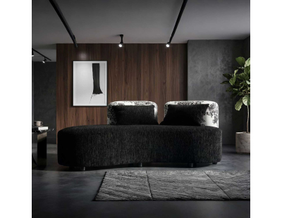 Sofa en tissu Oriental 160 x 86 x 67 cm