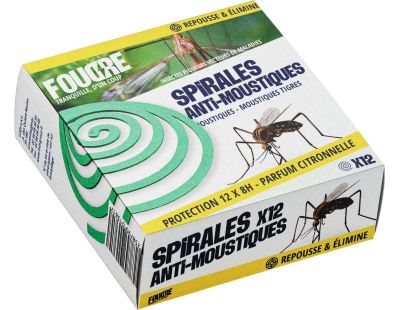 Spirales antimoustiques insecticides et répulsives (Unitaire)