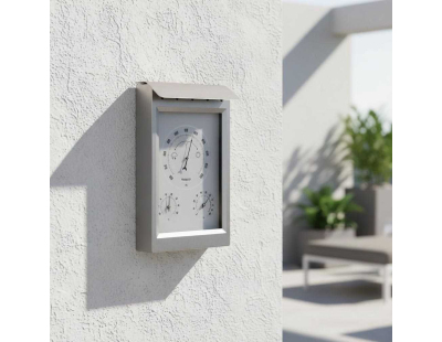 Station météo mécanique en inox