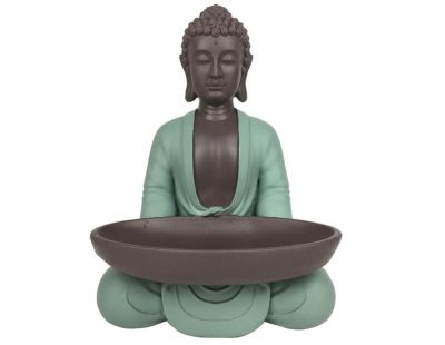 Statue Bodhi avec plateau vide poche en polyrésine