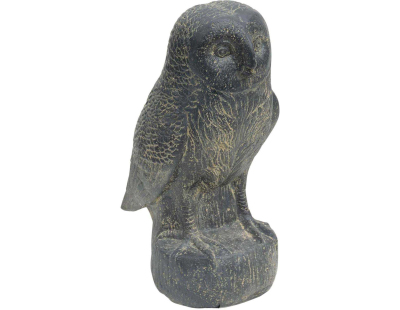 Statue en pierre reconstituée Hibou (40 x 65 x 100 cm)