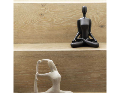 Statue en polyrésine Open Lotus (Noir)