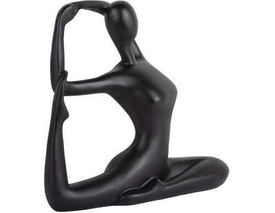 Statue en polyrésine Yoga Bow (Noir)