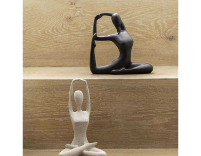 Statue en polyrésine Yoga Bow (Noir)