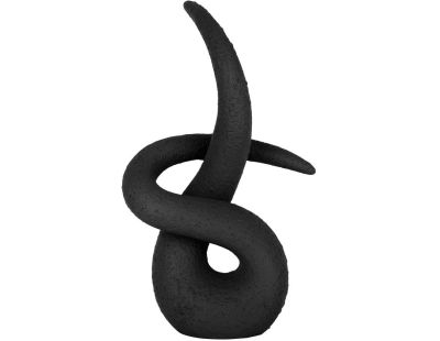 Statue en résine Art knot (Noir)