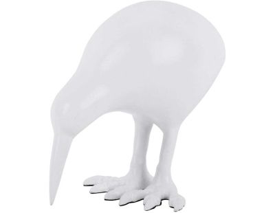 Statuette Kiwi en aluminium (Blanc)