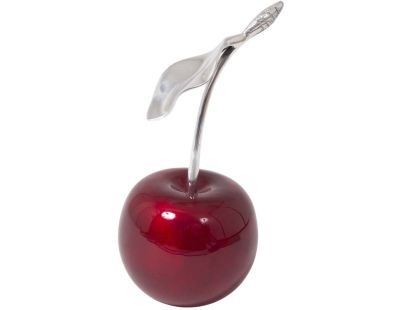 Statuette cerise rouge en aluminium Claire (1 cerise 14 cm)