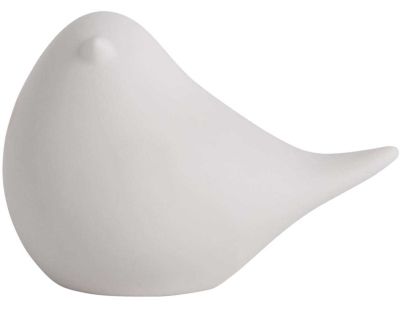 Statuette oiseau assis lumineux Fat bird (15 x 9 x 10 cm)