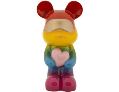 Statuette ourson en polyrésine Rainbow (Modèle 1)