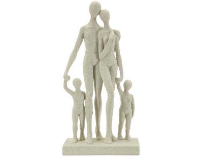 Statuette en polyrésine Family stons 16 x 8 x 30.5 cm