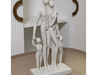 Statuette en polyrésine Family stons 16 x 8 x 30.5 cm