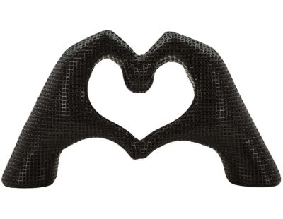 Statuette en polyrésine Hands lover 25 x 7.5 x 13.5 cm (Noir)