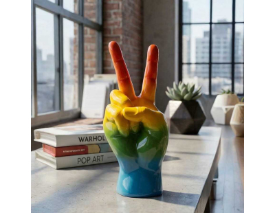 Statuette en polyrésine Rainbow hand (Ok)