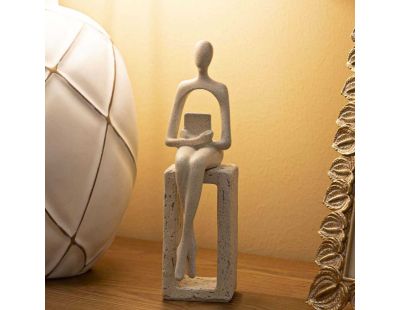 Statuette en polyrésine Single stons 8.5 x 6.5 x 24 cm