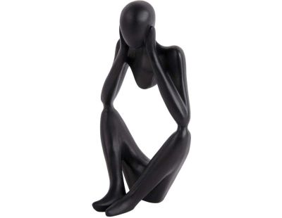 Statuette silhouette en polyrésine Dreaming (Noir)
