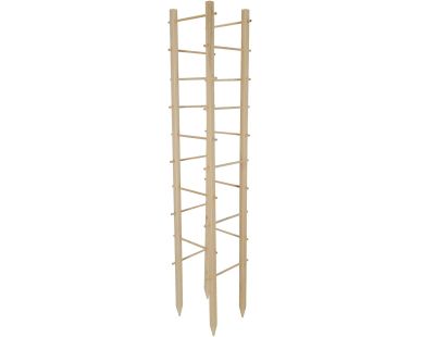 Support en bois de pin pour plantes 4 piquets (Tour)