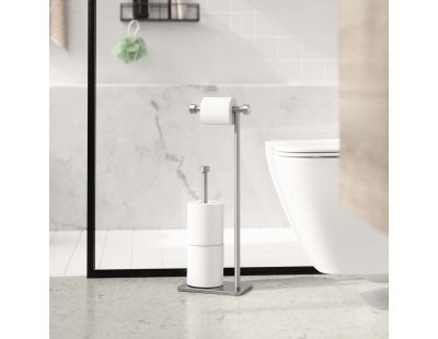 Support pour papier toilette avec réserve Cappa (Nickel)